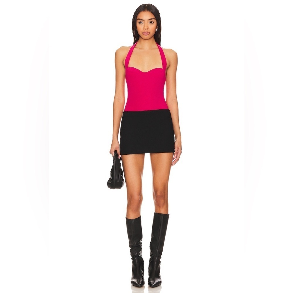 NWT - Lovers and Friends Dominique Bodysuit in Dark Pink - Size M - Picture 5 of 8